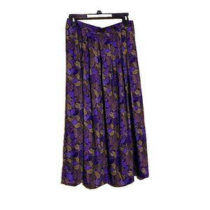 Worthington Maxi Skirt sz 10 Purple Y2K Herbalist Forest Fairy made in USA